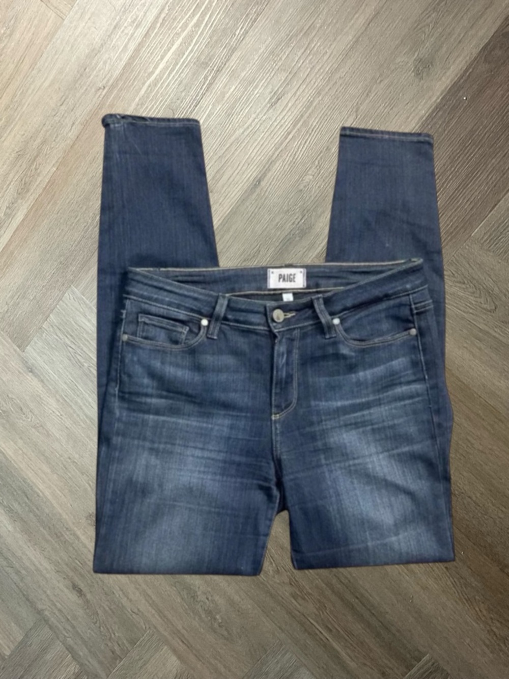 Paige Verdugo Ankle Skinny Denim Stretch‎ Jeans Womens 30 Dark Wash Blue Boho